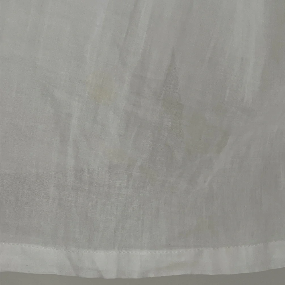 Doen Sheer White Blouse with Ruffled Collar - Picture 5 of 9